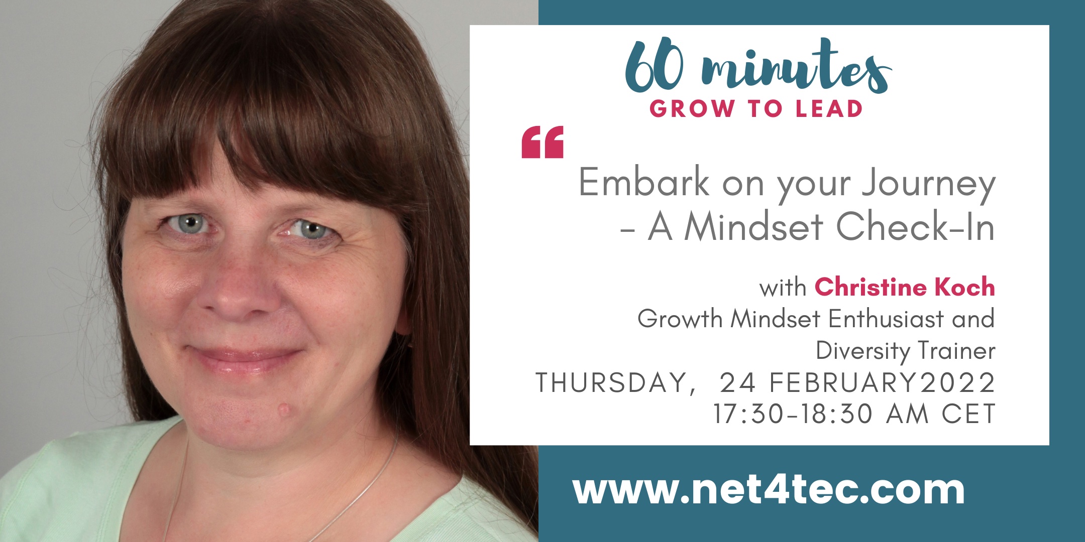 60' Grow To Lead Session _ChristineKoch_ Mindset check, embark on your journey_24 February 2022