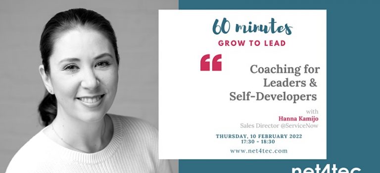 60 minutes GROW TO LEAD – Coaching for Leaders & Self-Developers