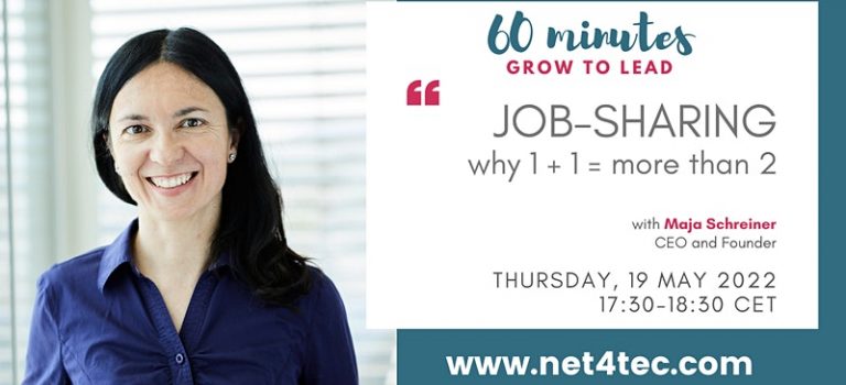 60 minutes GROW TO LEAD – Job-Sharing: why 1 + 1 more than 2
